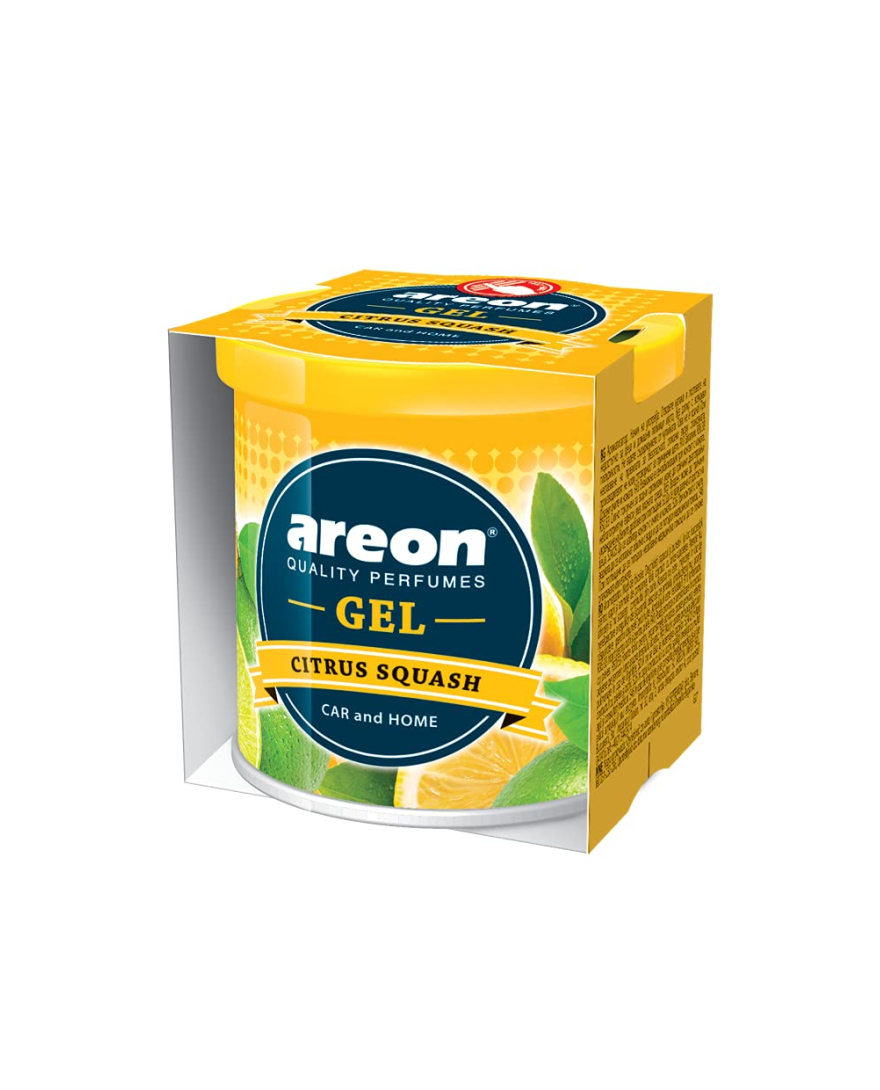 Areon Gel Can 80g Citrus Squash | Long Lasting Fragrance | Environment Friendly Gel